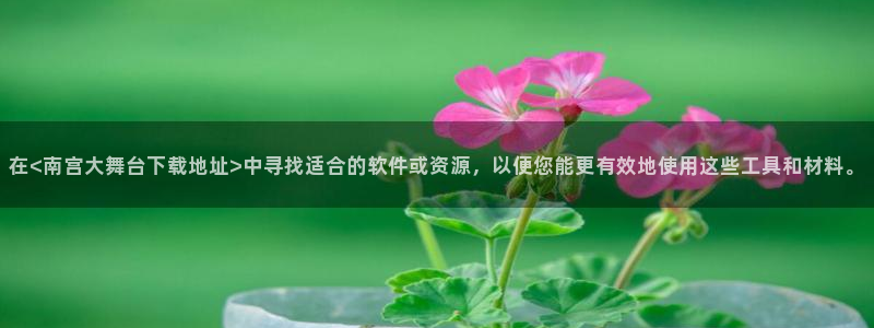 辉达娱乐登录：在<南宫大舞台下载地址>中寻找适合的软件或资源，以便您能更有效地使
