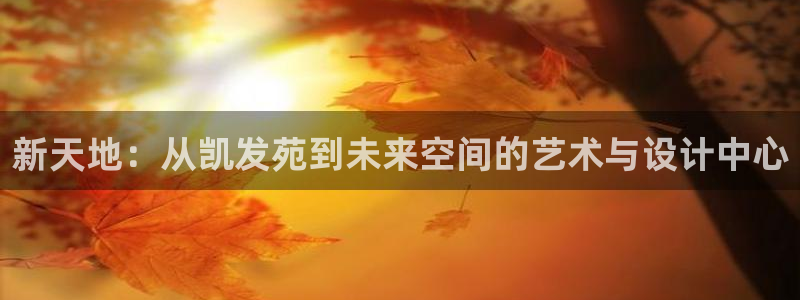辉达娱乐平台登录：新天地：从凯发苑到未来空间的艺术与设计中心