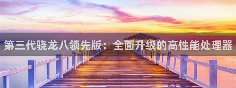 上海辉达娱乐汽车电子有限公司：第三代骁龙八领先版：全面升级的高性能处理器