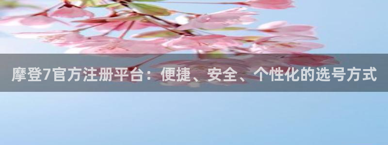 www.辉达娱乐体育.com：摩登7官方注册平台：便捷、安全、个性化的选号方式