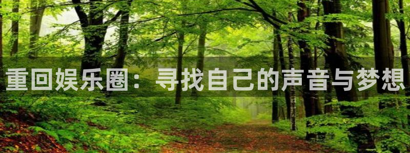 辉达娱乐代理：重回娱乐圈：寻找自己的声音与梦想