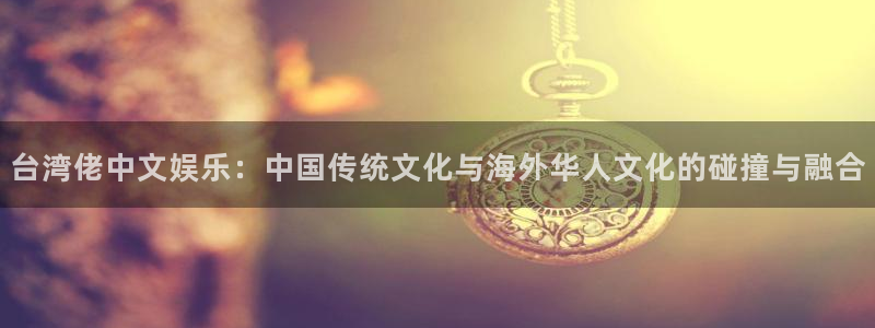 辉达娱乐下载链接：台湾佬中文娱乐：中国传统文化与海外华人文化的碰撞与融合
